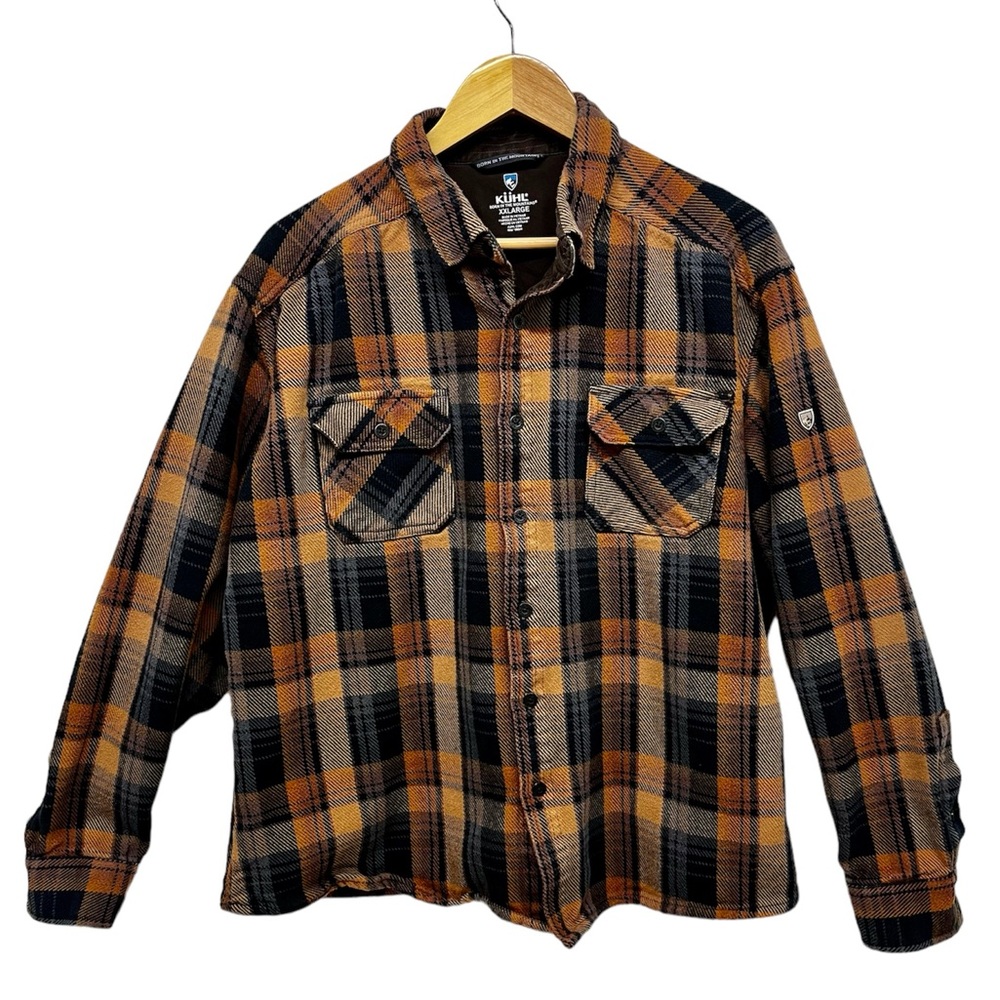KUHL Disordr™ Heavy Duty Plaid Collared Button Down Flannel Shirt XXL